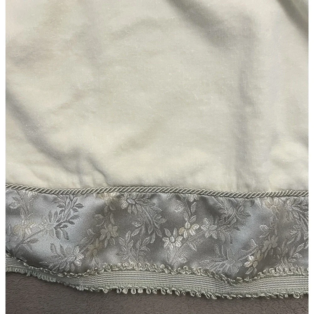 Croscill Home Decorative Cream And Blue With Sage Green Trim Set Of 3